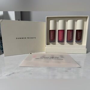 Summer Fridays Lip Oil Set - Mauve, Pink, Rose, Berry